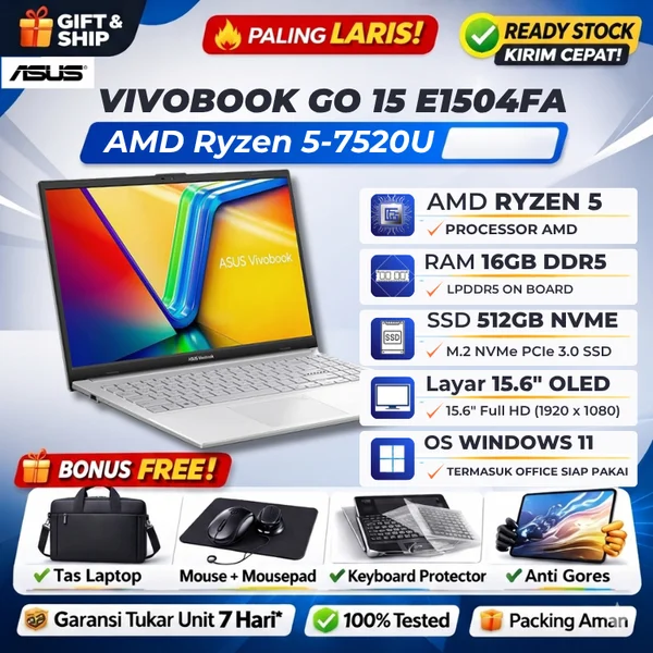 ASUS VivoBook Go 15 OLED E1504FA Ryzen 5