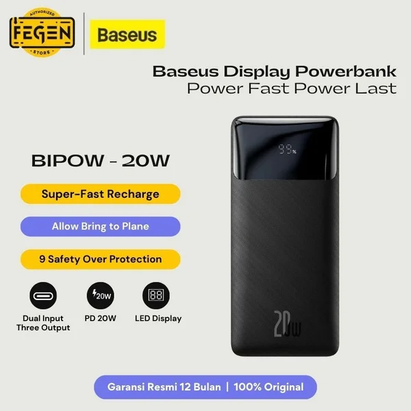 Baseus Bipow 20W Fast Charging 10000mAh