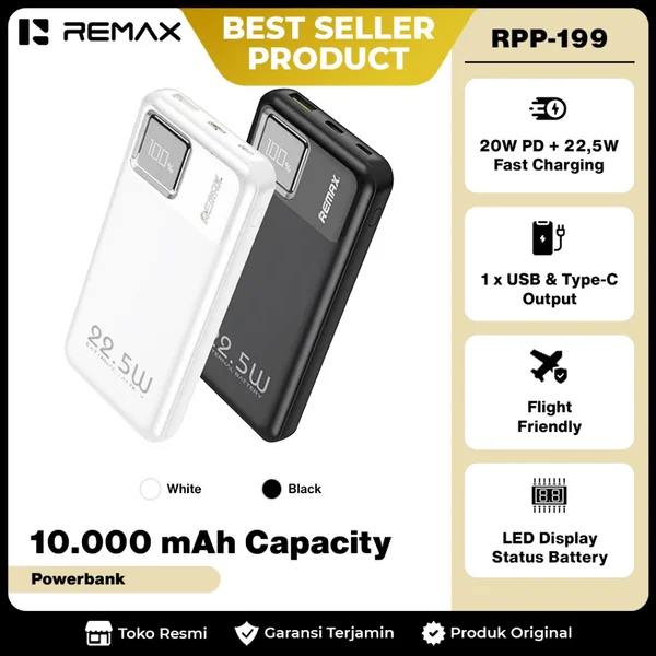 Remax RPP-199 Slim 10000mAh PD QC 22.5W