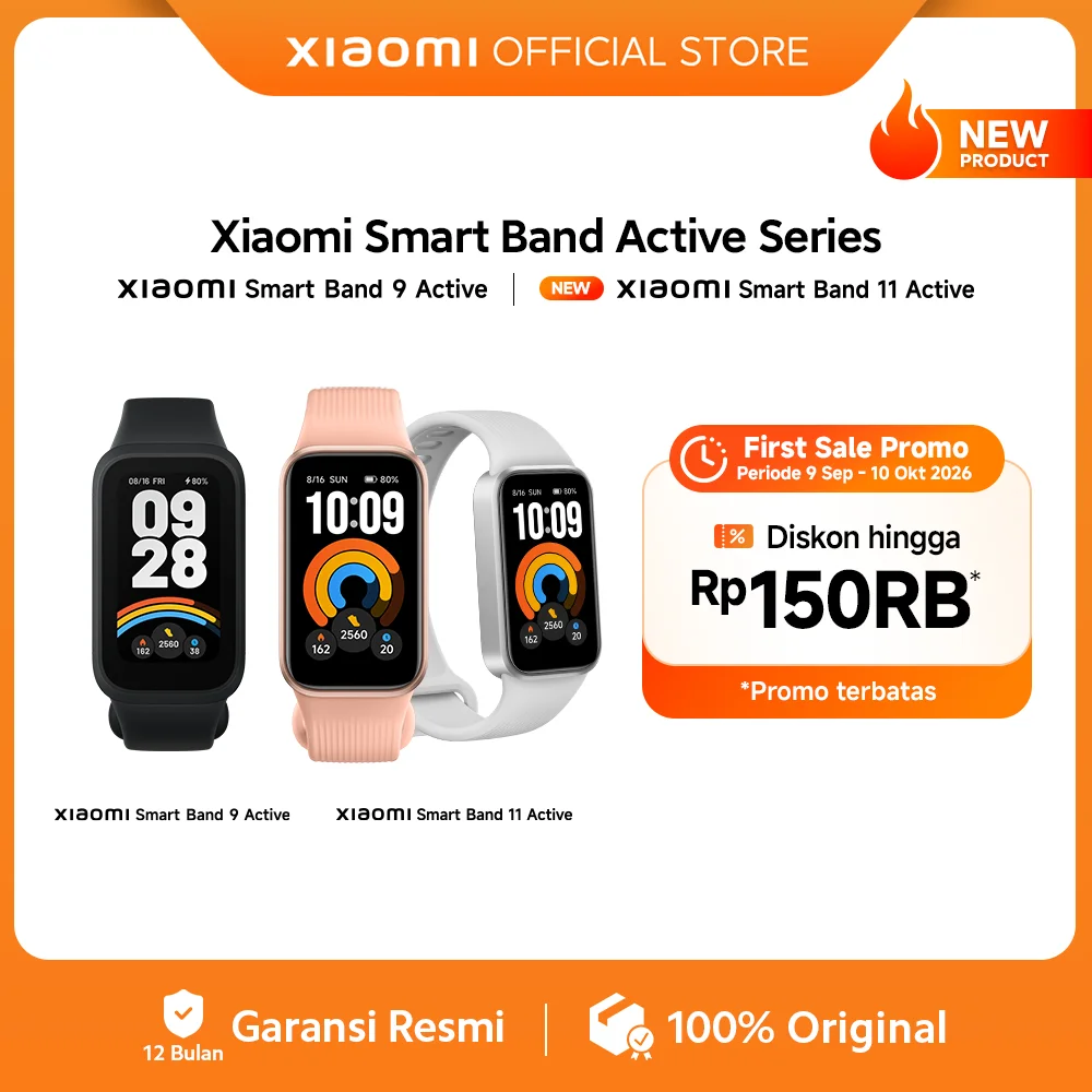 Xiaomi Band 11 Active - Smartwatch Kesehatan & Olahraga Tahan Air
