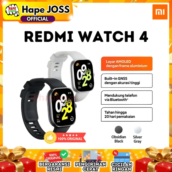 Xiaomi Redmi Watch 4 AMOLED GPS: Smartwatch Stylish dengan Fitur Lengkap